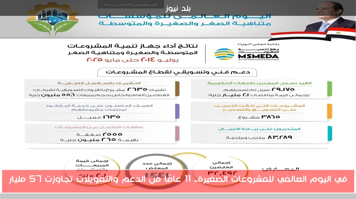 في اليوم العالمي للمشروعات الصغيرة.. 11 عامًا من الدعم والتمويلات تجاوزت 57 مليار