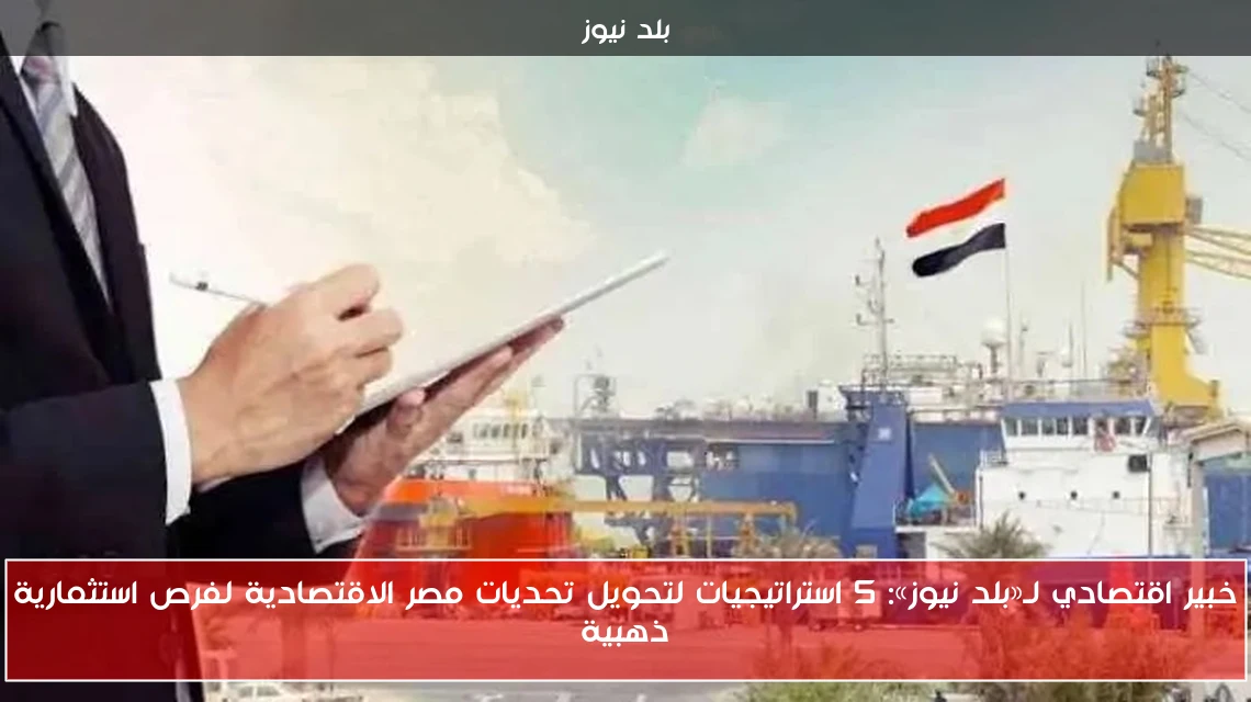خبير اقتصادي لـ«بلد نيوز»: 5 استراتيجيات لتحويل تحديات مصر الاقتصادية لفرص استثمارية ذهبية