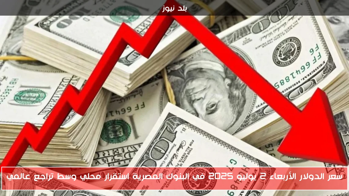 سعر الدولار الأربعاء 2 يوليو 2025 في البنوك المصرية استقرار محلي وسط تراجع عالمي