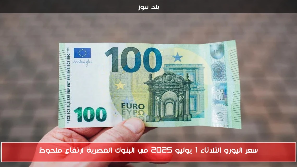 سعر اليورو الثلاثاء 1 يوليو 2025 في البنوك المصرية ارتفاع ملحوظ
